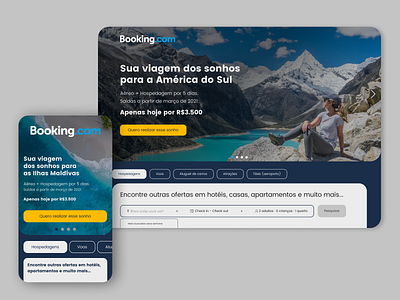 Redesign Booking.com design desktop ui ux web
