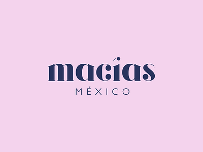 Macías fashion logo mexican pink