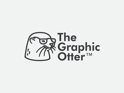 The Graphic Otter™ assets cute design freebies fun funny glasses goods light logo mockups sea