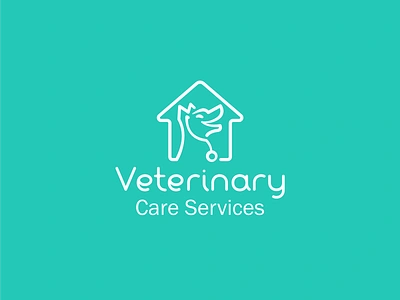 Veterinary Care Service branding embroidered logo mockup print van wrap vector veterinary