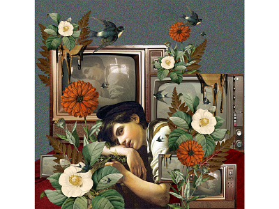 The blooming young man. artwork collage collage art collage maker digital collage