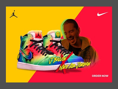 Landing Page Concept - J Balvin X Nike Air Jordan