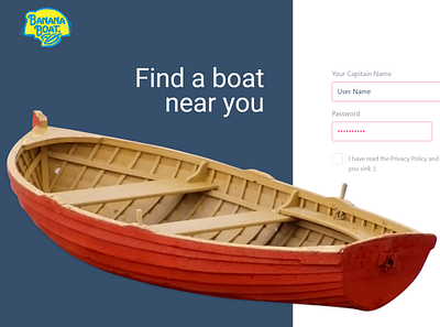 BoatStartup idea dailyui dailyuichallenge