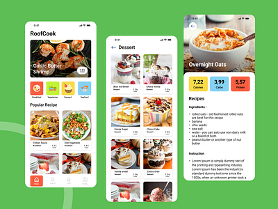 UI Recipe App app app design design food food app ui ui app ux