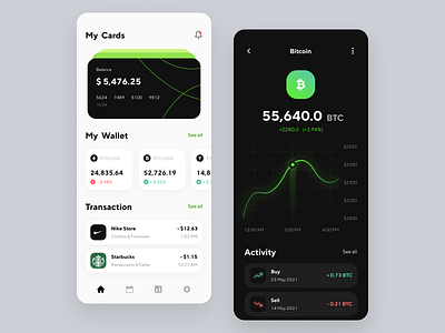 Banking App app crypto wallet cryptocurrency design finance finance app fintech fintech app investing investment app mobile trading app ui ux wallet