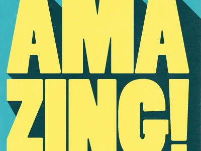 You are Amazing! design inspiration poster typography