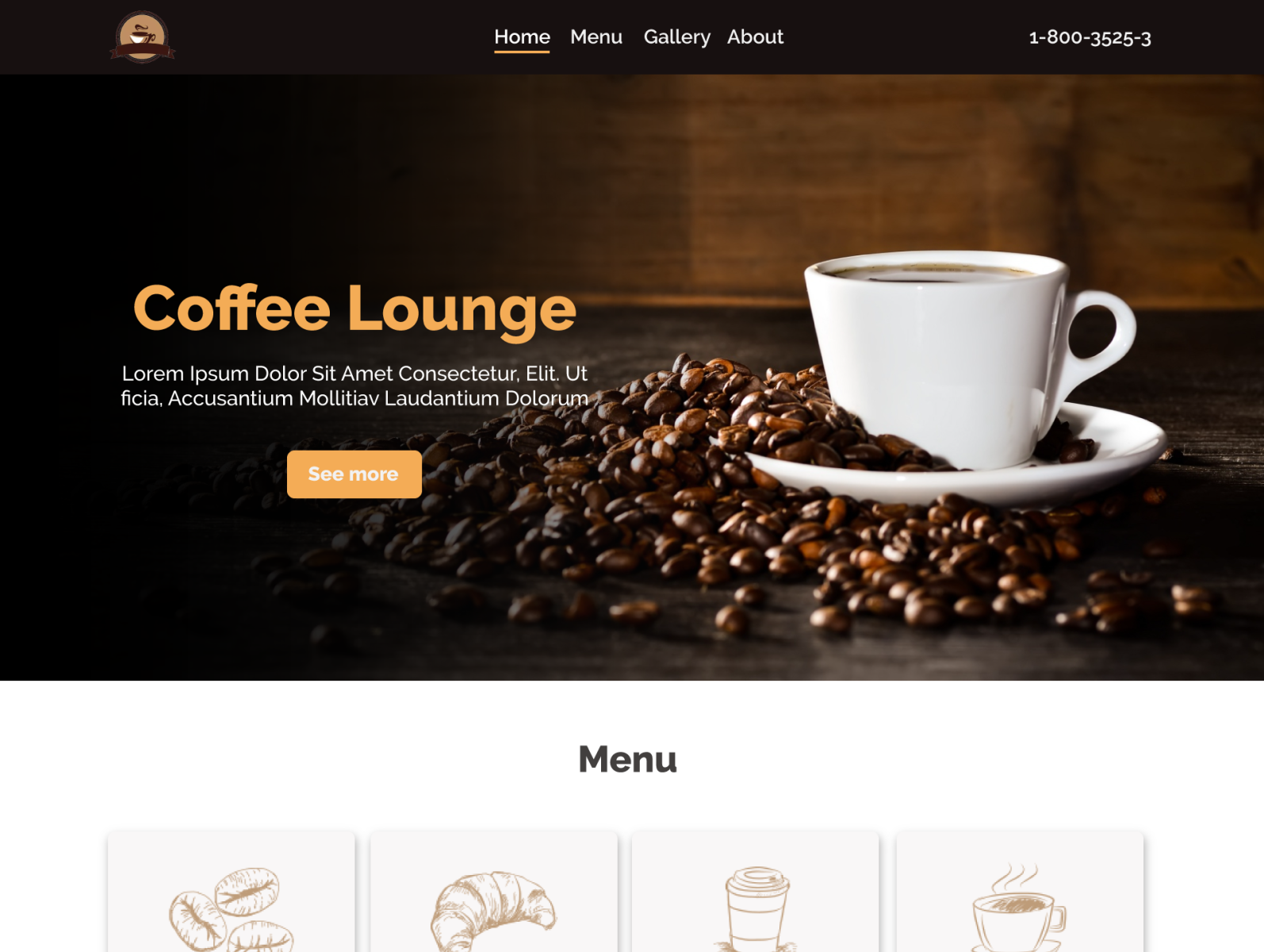 cafe-business-web-design-by-von-on-dribbble