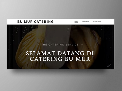 Cateringbumur Website - Homepage black catering website fried chicken homepage web web design web developer website white