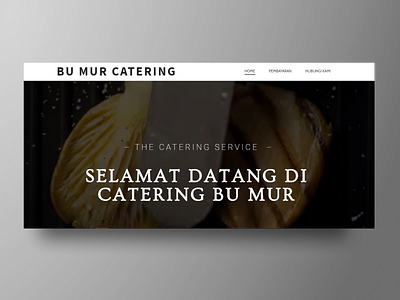 Cateringbumur Website - Homepage