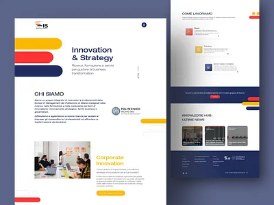 Innovation & Strategy blue design elementor graphic design homepage innovation strategy ui web design web developer website wordpress