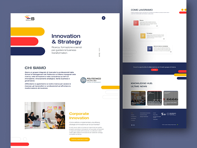 Innovation & Strategy blue design elementor graphic design homepage innovation strategy ui web design web developer website wordpress