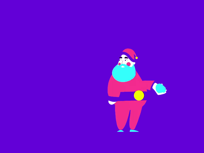 Santa & goblin meroestudio happynewyear colombia medellin animation2d santa motion graphics mograph navidad xmás