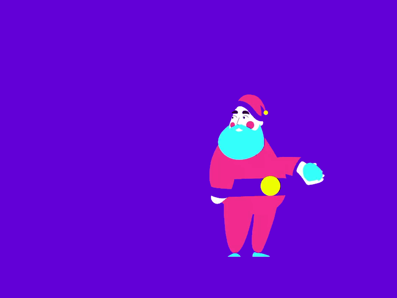 Santa & goblin animation2d colombia happynewyear medellin meroestudio mograph motion graphics navidad santa xmás