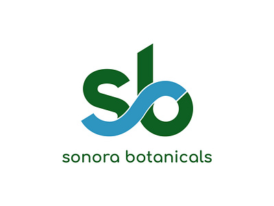 Sonora Botanicals Logo branding design flat logo minimal vector