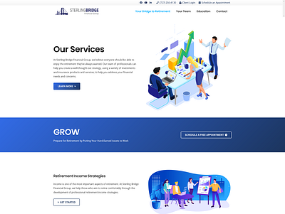 Sterling Bridge Financial Group Website Redesign branding design redesign web website