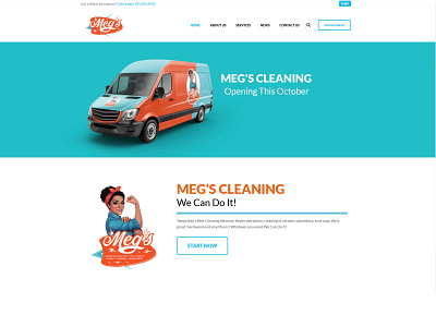 Meg's Cleaning Website branding design ui uiux ux