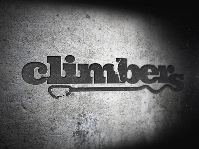 Climbers logo climbers logo type typography