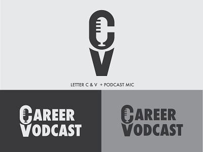 Career Vodcast logo idea.
