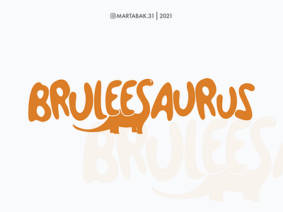 Bruleesaurus Logo - Brontosaurs + S Letter