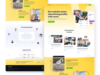 Landing Page Social Media 2021 branding design design2021 landing design landing page landing page design landingpage landingpagedesign landingpages popular popular shot trend ui uiux ux web design website website design websites