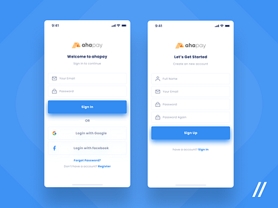 Sign in & Sign up - Payment Point Online Bank Apps apps clean hot login mobile app mobile app design mobile design mobile ui payment popular ppob register sign sign in sign up signin signup trending ui ui apps