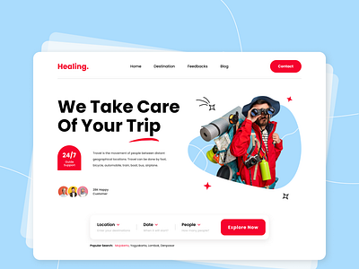 Healing - Travel Landing Page