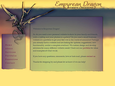 Empyrean Dragon - Sunset Theme