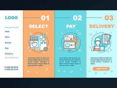 Online shopping onboarding app design app concept design icon interface layout menu mobile onboarding online online shopping shop shopping steps store template ui walktrough web webpage