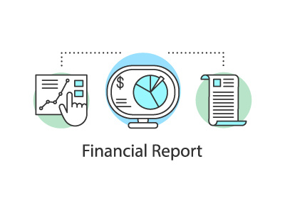 Financial report concept icon analysis analytics business chart commerce concept design diagram drawing finance financial graph icon idea market outline paper report sheet statistics