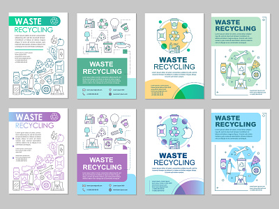 Waste management brochure template layout brochure concept eco ecology environmental flyer icon icon creation icon illustration icondesign icongrapher icongraphy illustration layout management recycling vector vector graphics waste web graphics