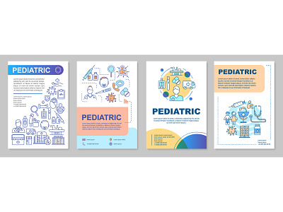 Pediatric brochure template layout