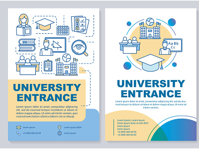 Have you chosen which university you want to enter? academic acceptance brochure college concept cover design education entrance exam flyer high school layout learn presentation student study university
