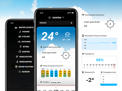 Hobby Weather app