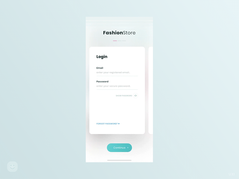 Login Signup Joinwith - FashionStore 2019 animation clean ui e-commerce fashionstore gif interaction ios login minimal app new user register shopping app sign in ui uikit user experience user interface ux ux ui design