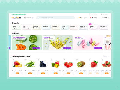 Home for GroceryStore Web App! clean ui design e commerce front end design grocery grocery store html minimal online shopping responsive design shopping ui uidesign ux web web design web templates