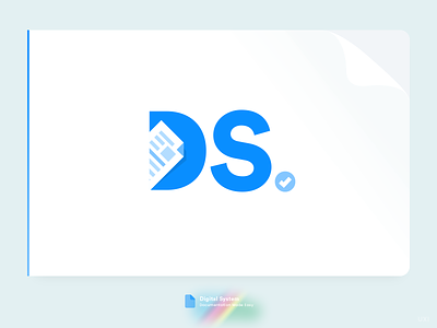 DS Logo brand branding creative document documentation ds flat icon idenity letter logo logotype mark symbol system
