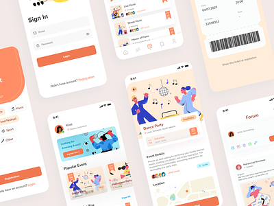 EVENT ID : Event mobile apps design