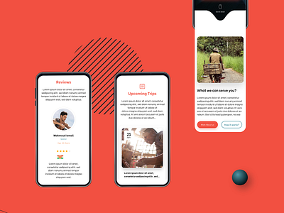 Humanitarian trips website - UI/UX design adobe app charity creative design design system inspiration journey minimal travel trend trip typography ui ux vector web website xd