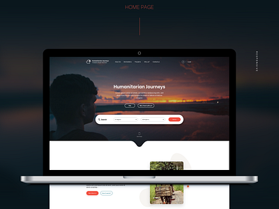 Humanitarian trips website - UI/UX design