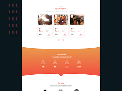 Humanitarian trips website - UI/UX design adobe app branding creative design design system e commerce illustration inspiration logo minimal trend typography ui ux vector web web design website xd