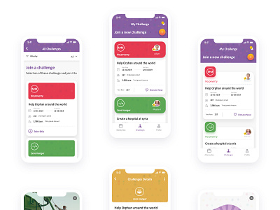 Hasalty is a money box mobile app that is meant to help children adobe app branding card charity child color creative design design system illustration kid kids logo profile system ui ux xd