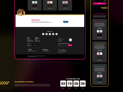 Charity Convoy website" UX & Ui " adobe app creative design ui ux xd