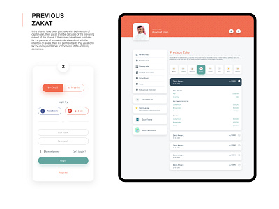 Zakaty Website - UI & UX adobe animal app arabic creative design gold islamic ui ux web website xd zakat