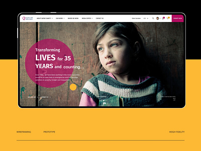 Qatar Charity Global - Website - UI / UX adobe black creative design ui ux website xd