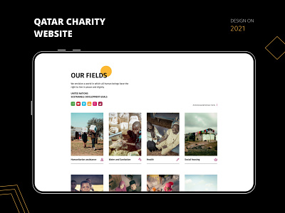 Qatar Charity Global - Website - UI / UX adobe app branding creative design illustration logo ui ux xd