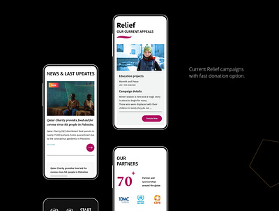 Qatar Charity Global - Website - UI / UX adobe app branding creative design illustration logo ui ux website xd