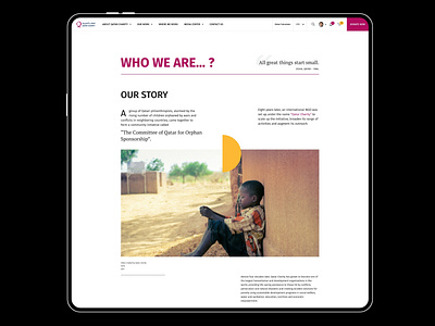 Qatar Charity Global - Website - UI / UX