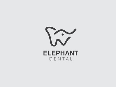 Elephant dental logo