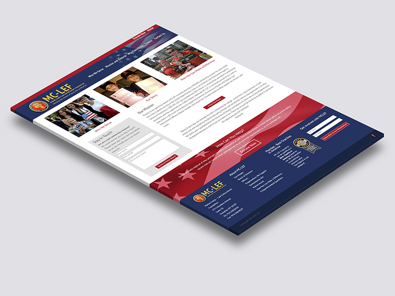 MC-LEF Homepage Isometric website identity