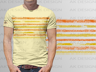 Allover Stripe T shirt Design 02